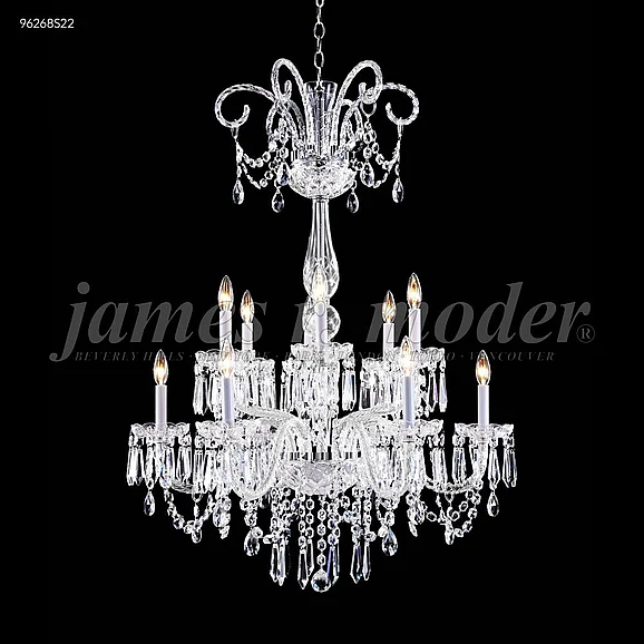 James R. Moder Venetian Collection Crystal Chandelier in Silver 96268S22