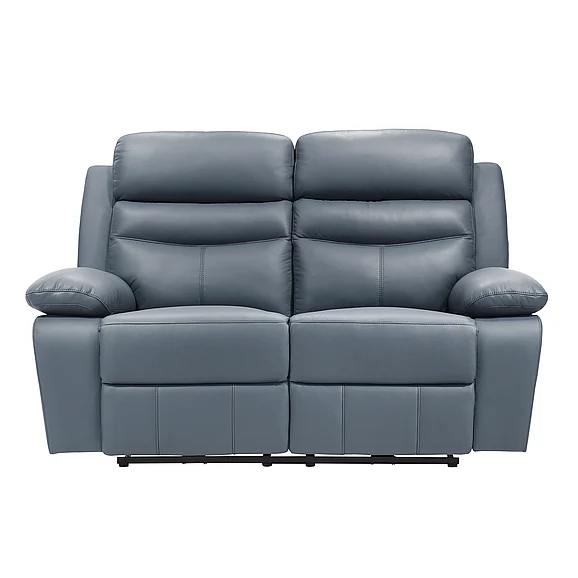 Homelegance Hancock Power Double Reclining Loveseat in Blue 9628BUE-2PW