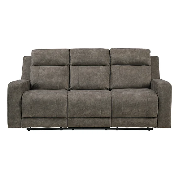 Homelegance Muncie Double Reclining Sofa in Brown 9635BR-3