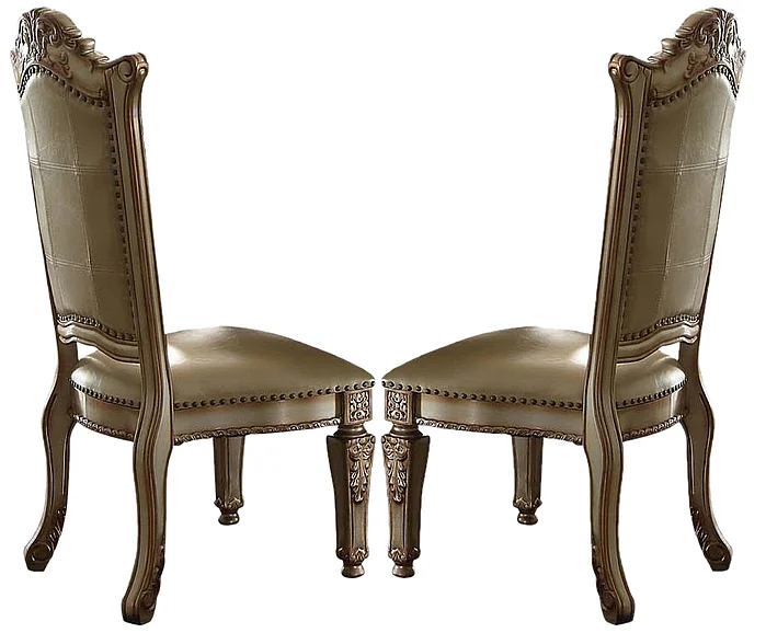 Acme Vendome Side Chair (Set of 2) in Gold Patina 63003