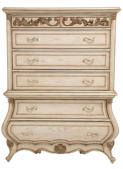 Aico Platine de Royale 6 Drawer Chest in Champagne 09070-201