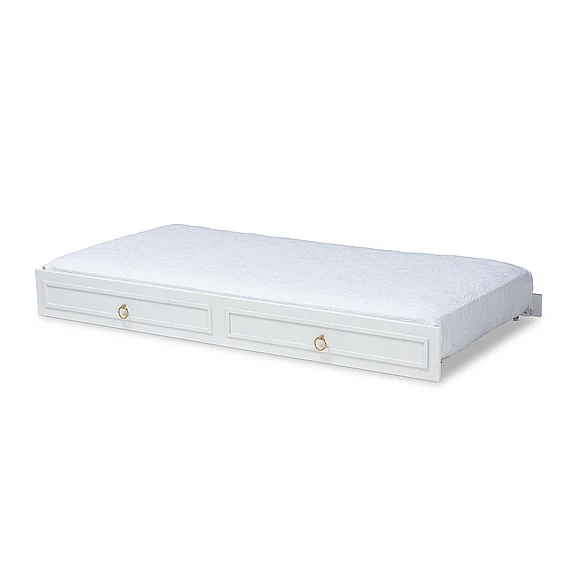 Baxton Studio Mariana and White Twin Trundle 9654