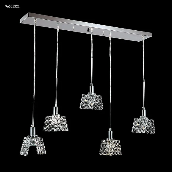 James R. Moder Butterfly Collection Crystal Chandelier in Silver 96555S22