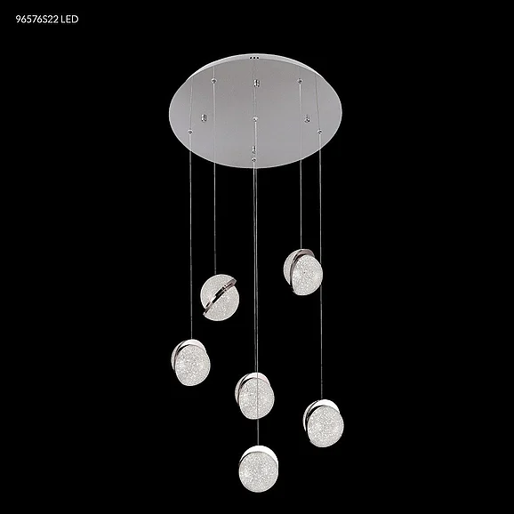James R. Moder Crystal Ice Collection Crystal Chandelier in Silver 96576S22LED