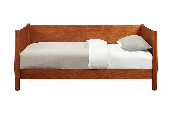 Alpine Furniture Flynn Mid Century Modern Twin Size Day Bed in Acorn 966-09T