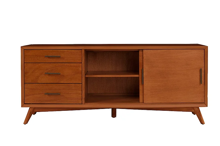 Alpine Furniture Flynn Large TV Console in Acorn 966-10