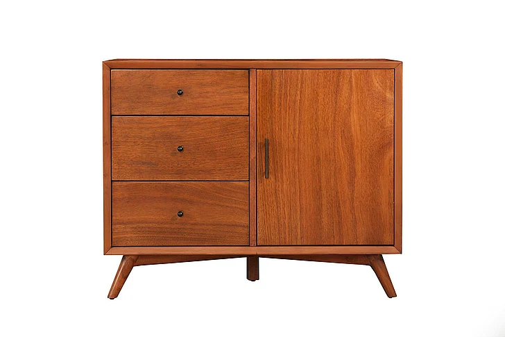 Alpine Furniture Flynn Accent Cabinet in Acorn 966-14