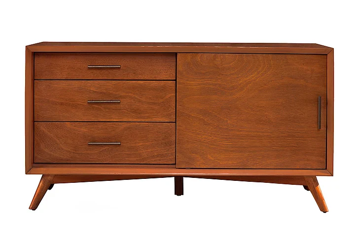 Alpine Furniture Flynn Small TV Console in Acorn 966-15