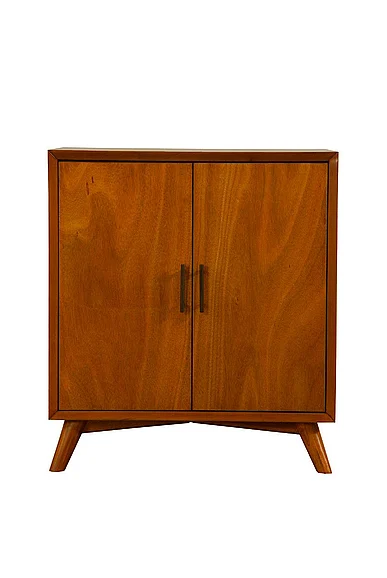 Alpine Furniture Flynn Small Bar Cabinet in Acorn 966-17