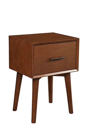 Alpine Furniture Flynn End Table in Acorn 966-62