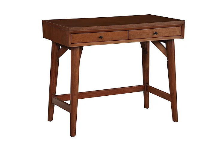 Alpine Furniture Flynn Mini Desk in Acorn 966-65