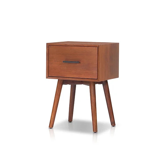 Alpine Furniture Flynn End Table, Chestnut 966-92