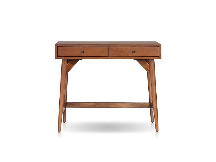 Alpine Furniture Flynn Mini Desk, Chestnut 966-95