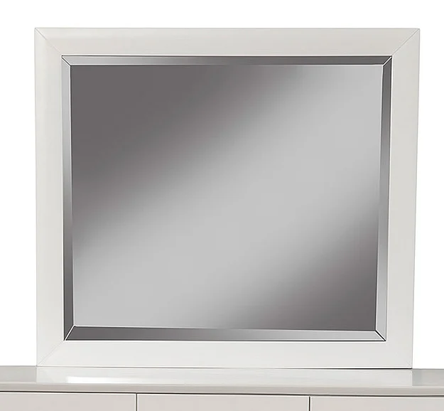 Alpine Furniture Flynn Mirror in White 966-W-06
