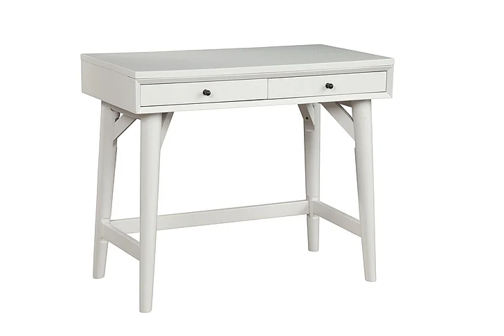 Alpine Furniture Flynn Mini Desk in White 966-W-65
