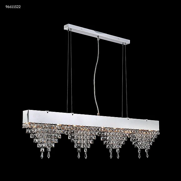 James R. Moder Fashionable Broadway Collection Crystal Chandelier in Silver 96611S22