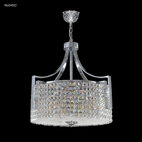 James R. Moder Contemporary Collection Crystal Chandelier in Silver 96634S22