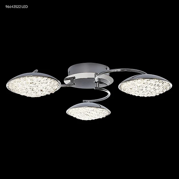 James R. Moder Galaxy Collection Crystal Chandelier in Silver 96643S22LED