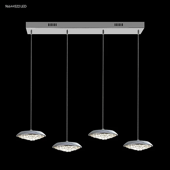 James R. Moder Galaxy Collection Crystal Chandelier in Silver 96644S22LED