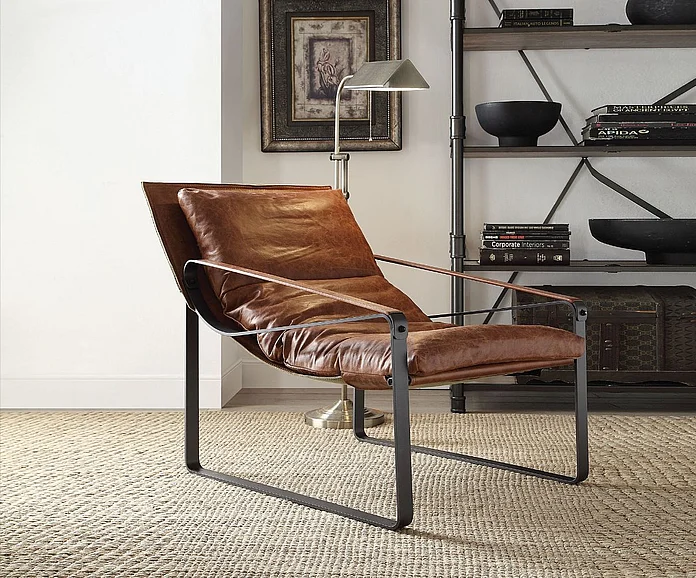 Acme Furniture Quoba Accent Chair in Cocoa 96674