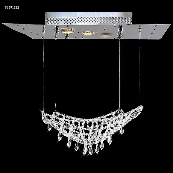 James R. Moder Net Collection Crystal Chandelier in Silver 96691S22