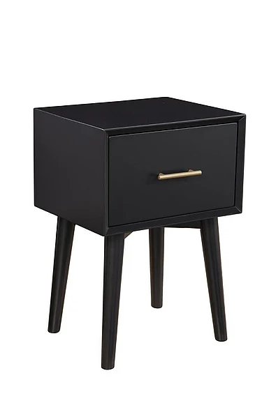 Alpine Furniture Flynn End Table in Black 966BLK-62