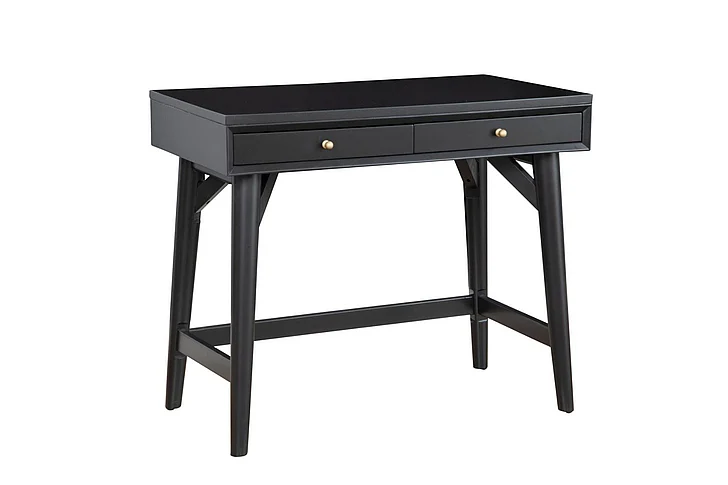 Alpine Furniture Flynn Mini Desk in Black 966BLK-65