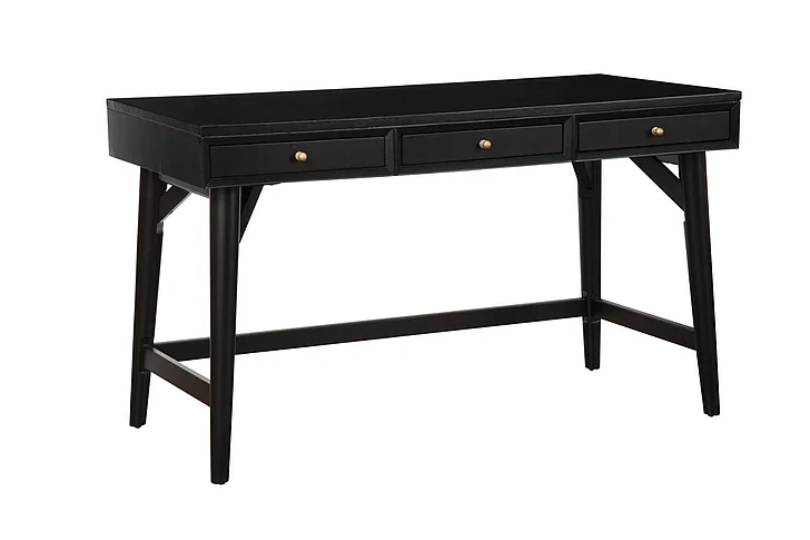 Alpine Furniture Flynn Large Desk in Black 966BLK-66