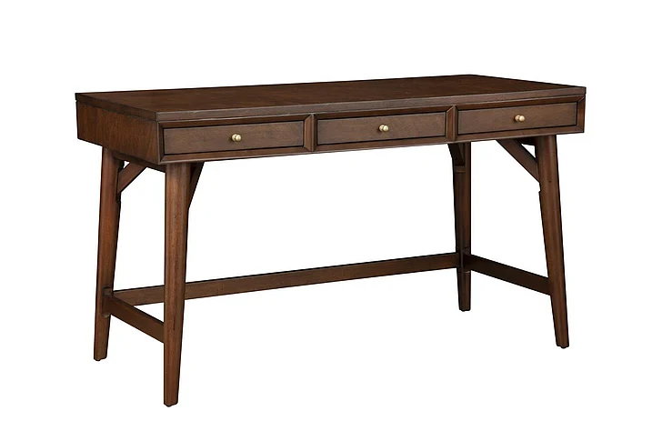 Alpine Furniture Flynn Large Desk in Walnut 966WAL-66