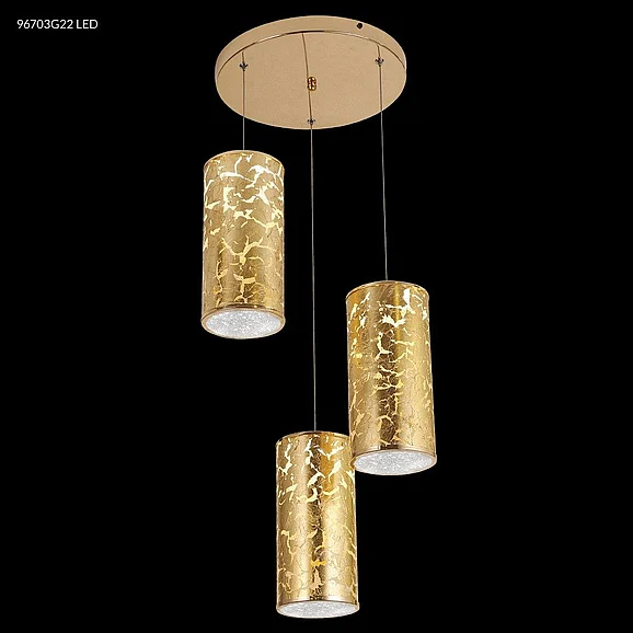 James R. Moder Gold Leaf Collection Chandelier in Gold 96703G22LED