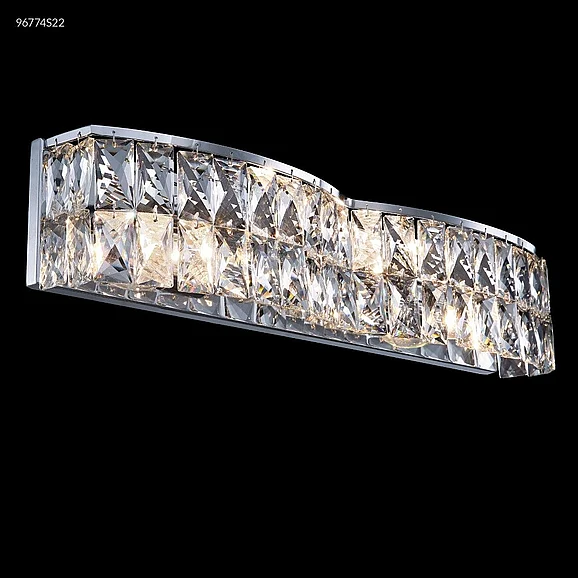 James R. Moder Vanity Light Collection Crystal Chandelier in Silver 96774S22
