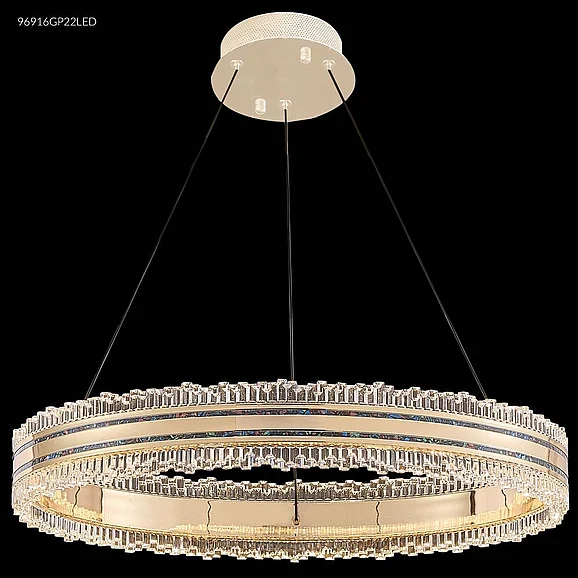 James R. Moder Pearl Collection Acrylic Chandelier in Rose Gold/Pearl 96916GP22LED