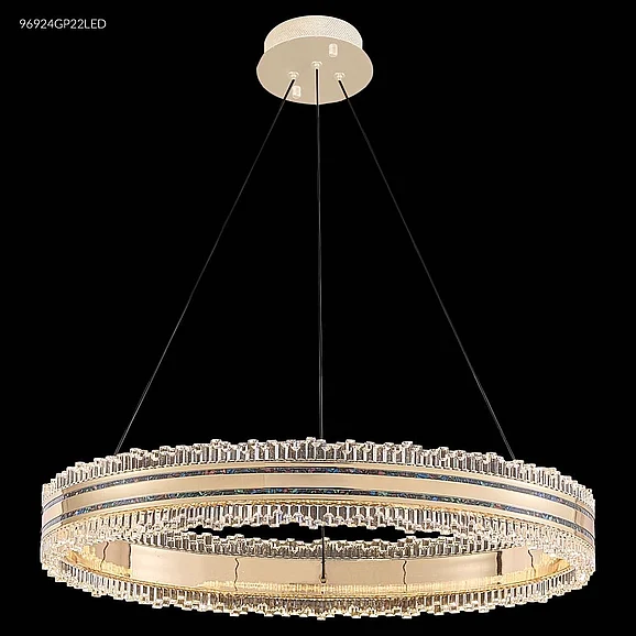 James R. Moder Pearl Collection Acrylic Chandelier in Rose Gold/Pearl 96924GP22LED