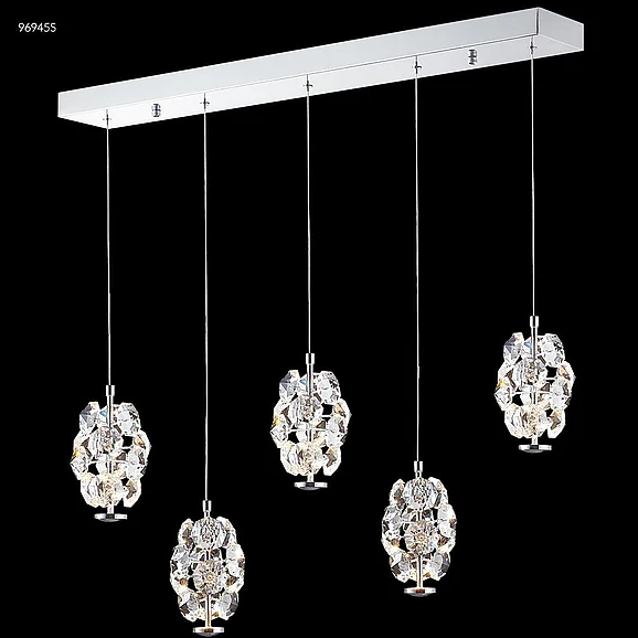 James R. Moder Continental Fashion Collection Crystal Chandelier in Silver 96945S22