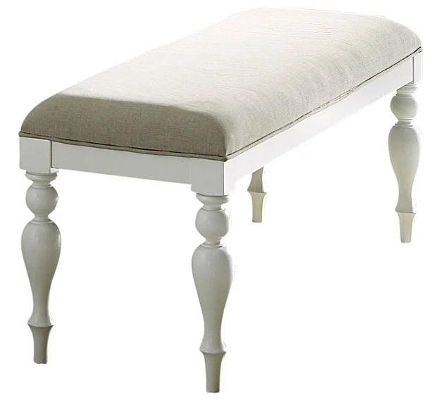 Liberty Furniture Summer House Bench in Oyster White 607-C9001B