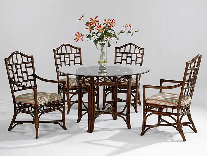 Braxton Culler Chippendale Round 5pc 48"Dining Room Set