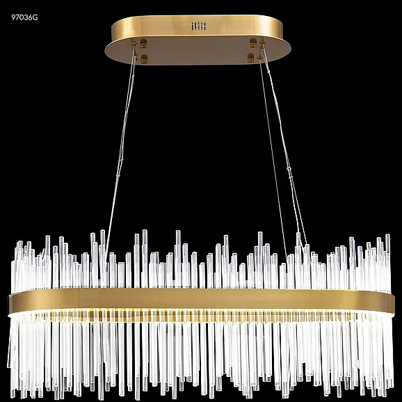 James R. Moder Contemporary Collection Crystal Chandelier in Gold 97036G22
