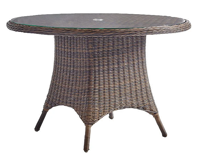 South Sea Outdoor Del Ray 48" Round Dining Table in Chestnut 76617CHE