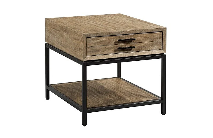 Hammary Hamilton Jefferson Rectangular End Table in Light Stain 976-915 CLOSEOUT
