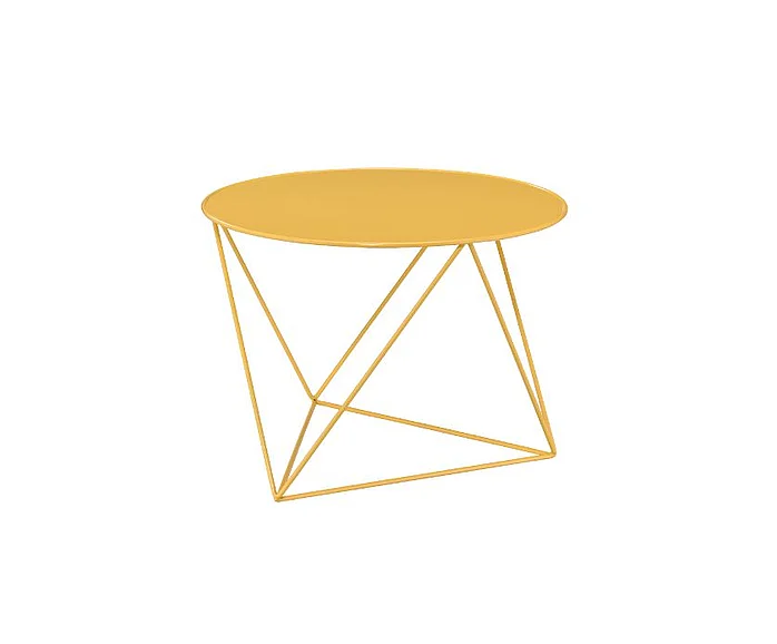 ACME Epidia Accent Table in Yellow Finish 97841