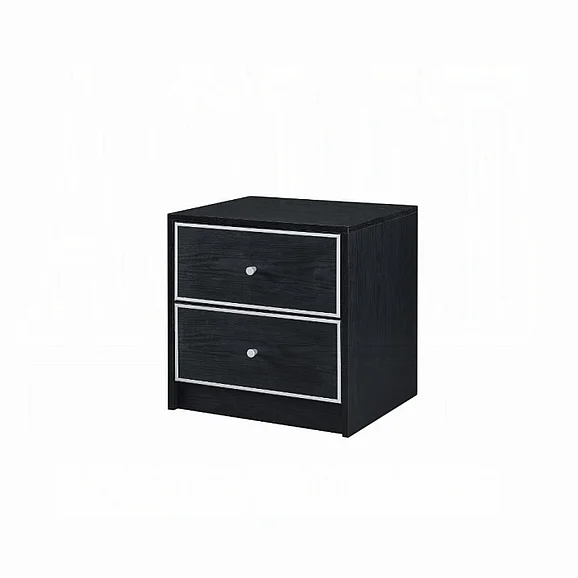 ACME Jabir Accent Table in Black and Silver 97966