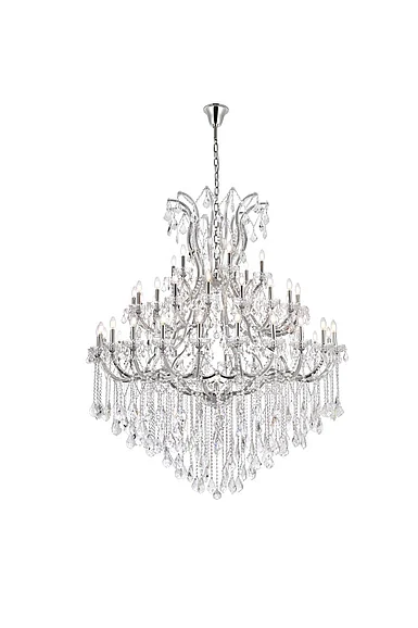 Elegant Maria Theresa 49 Light Chrome Chandelier Clear Royal Cut Crystal 2800G60C/RC