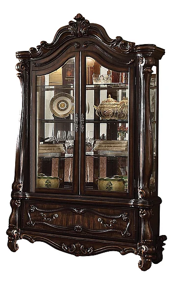 Acme Versailles Curio in Cherry Oak 61158