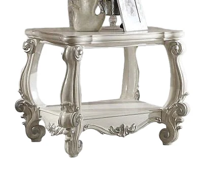 Acme Versailles End Table Bone White 82124