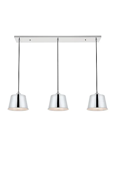 Elegant Nota 3 Light Chrome Pendant LD4057D40C CLOSEOUT