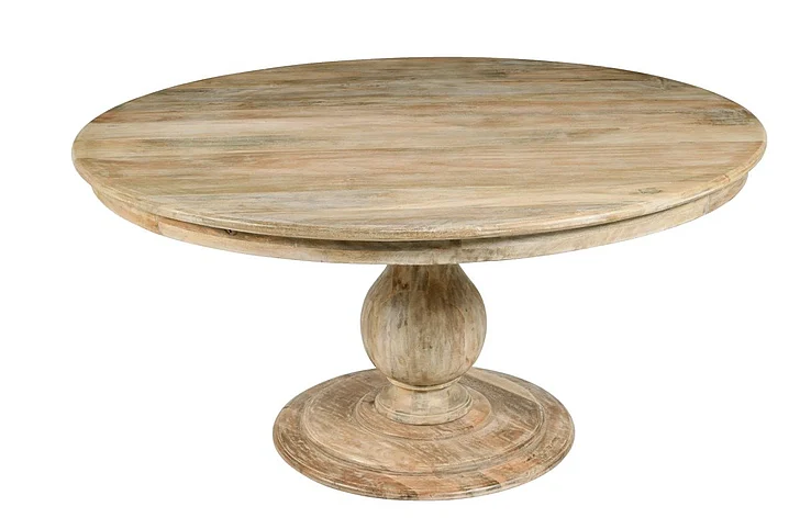 Moti Furniture Jenna Pedestal Dining Table Natural 99102002