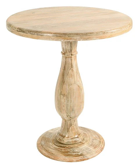 Moti Furniture Jenna 36" Pedestal Bar Table in Natural 99106049
