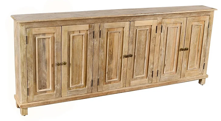 Moti Furniture Jenna 6 Door Sideboard in Natural 99109023