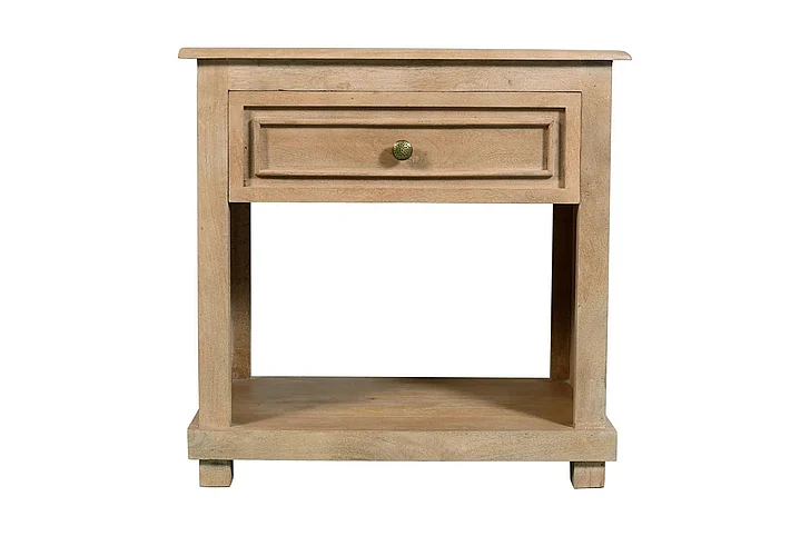 Moti Furniture Jenna 1-Drawer Nightstand in Seadrift