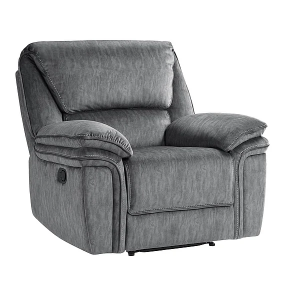 Homelegance Muirfield Reclining Chair in Gray 9913-1